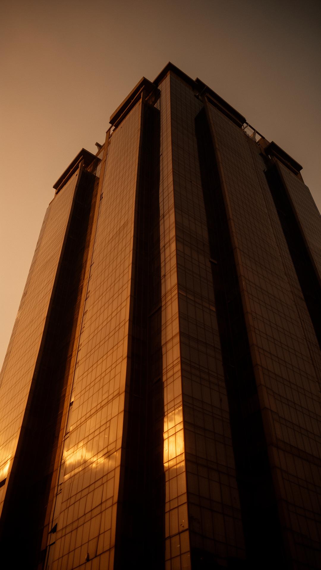 Modern Nairobi skyline at golden hour